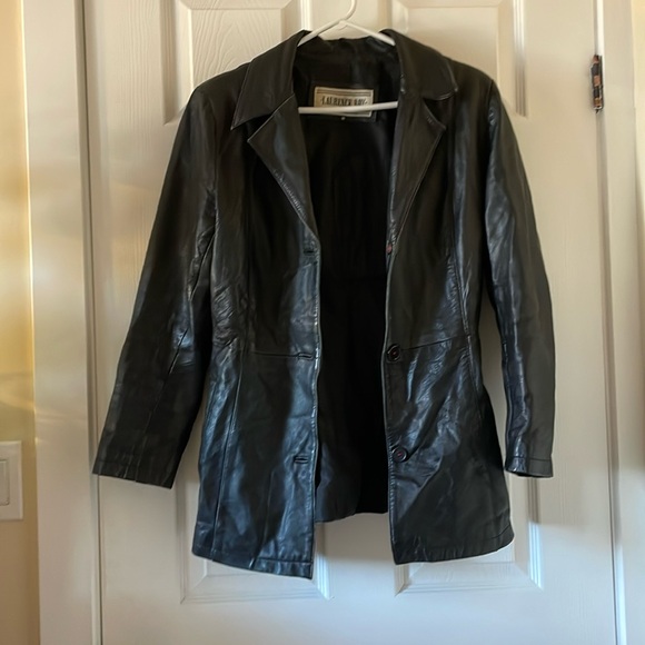 VINTAGE Laurence Roy leather blazer jacket - Picture 1 of 7